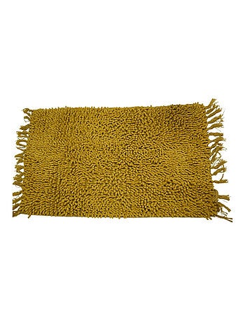 Guy Levasseur - Tapis de bain en coton uni à franges