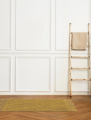 Guy Levasseur - Tapis de bain en coton uni à franges