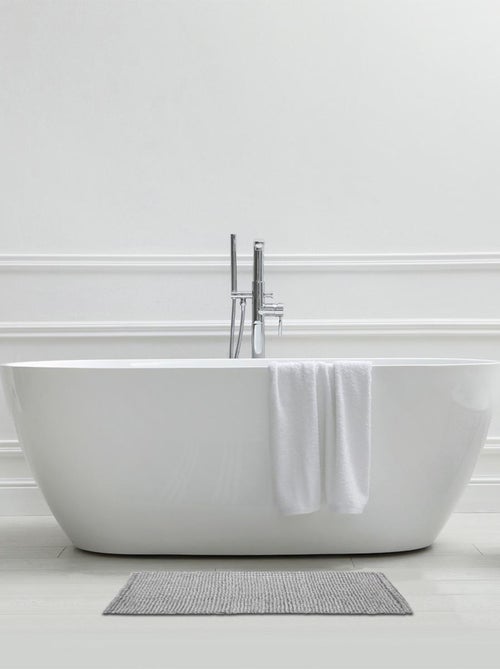 Guy Levasseur - Tapis de bain en polycoton uni - Kiabi