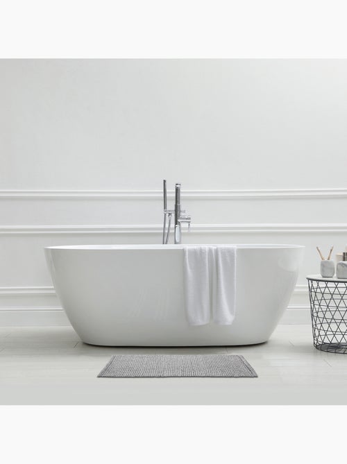 Guy Levasseur - Tapis de bain en polycoton uni - Kiabi