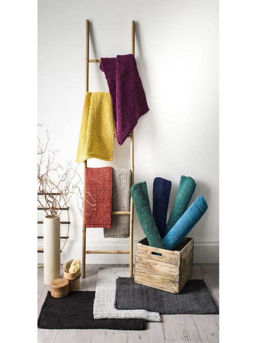 Guy Levasseur - Tapis de bain en polycoton uni - Kiabi