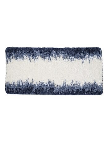 Guy Levasseur - Tapis de bain en polyester fantaisie bleu et blanc - Kiabi