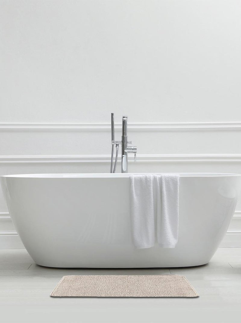 Guy Levasseur - Tapis de bain en polyester uni Beige - Kiabi