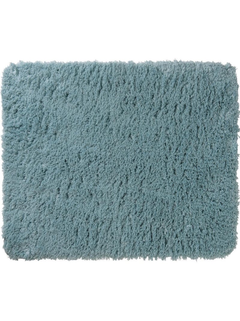 Guy Levasseur - Tapis de bain en polyester uni bleu Bleu - Kiabi