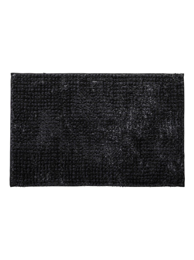 Guy Levasseur - Tapis de bain en polyester uni Gris foncé - Kiabi