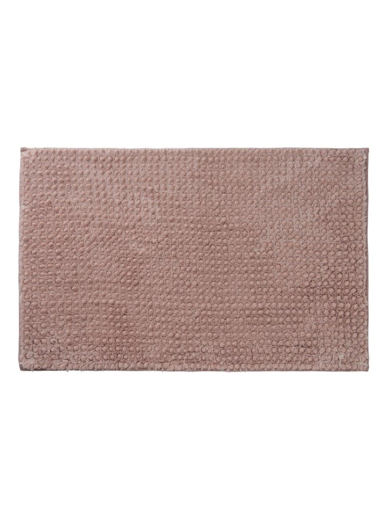 Guy Levasseur - Tapis de bain en polyester uni Rose - Kiabi