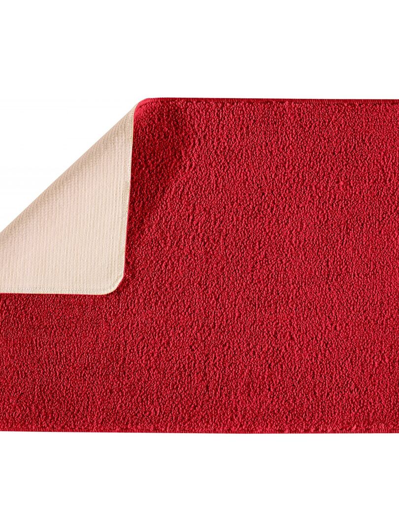 Guy Levasseur - Tapis de bain en polyester uni Rouge - Kiabi