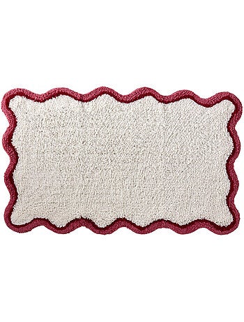 Guy levasseur - tapis de bain festonné 100% coton tufté