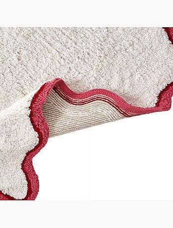 Guy levasseur - tapis de bain festonné 100% coton tufté