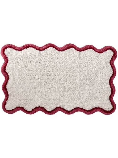 Guy levasseur - tapis de bain festonné 100% coton tufté - Kiabi