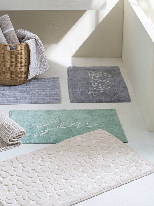 Guy Levasseur - Tapis de bain galet à mémoire de forme - Kiabi
