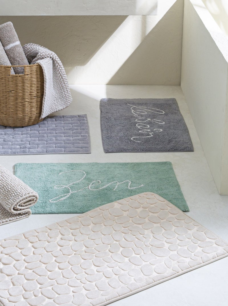 Guy Levasseur - Tapis de bain galet à mémoire de forme Gris taupe - Kiabi