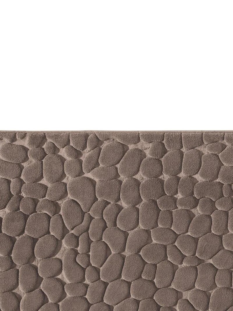 Guy Levasseur - Tapis de bain galet à mémoire de forme Gris taupe - Kiabi