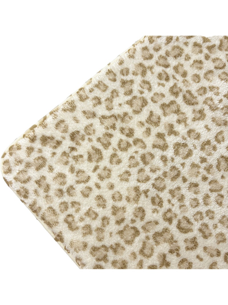 Guy levasseur - tapis de bain léopard antidérapant Marron - Kiabi