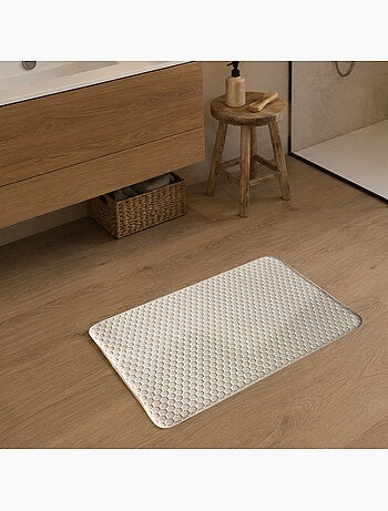 Guy Levasseur - Tapis de bain Mémoire de forme - Alvéole Nid d'Abeille