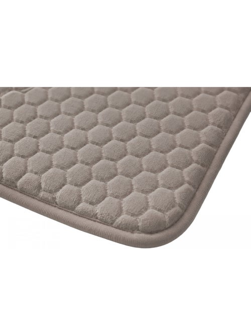 Guy Levasseur - Tapis de bain Mémoire de forme - Alvéole Nid d'Abeille - Kiabi Guy Levasseur - Tapis de bain Mémoire de forme - Alvéole Nid d'Abeille - Kiabi
