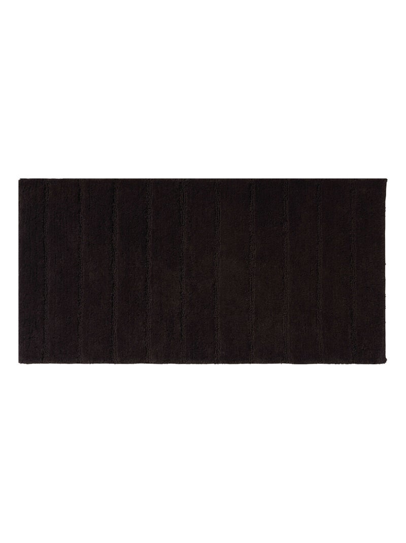 Guy Levasseur - Tapis de bain rectangulaire en coton uni Marron foncé - Kiabi