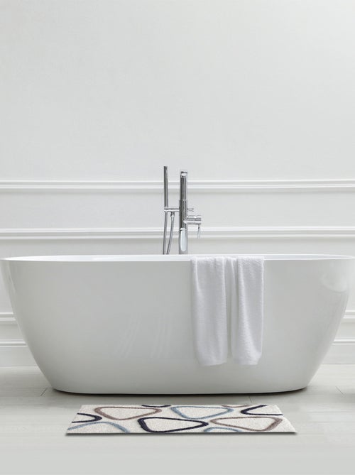 Guy Levasseur - Tapis de bain triangle en coton tufté - Kiabi