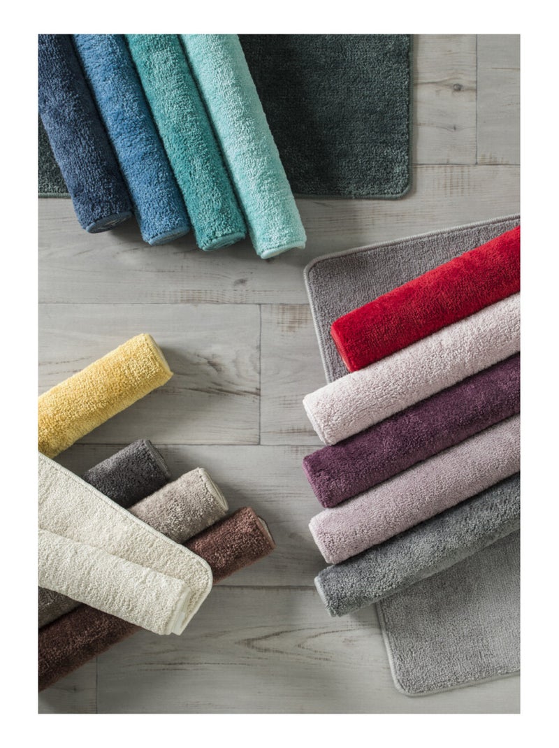 Guy Levasseur - Tapis de bain uni 60x120 en polyester Marron chocolat - Kiabi