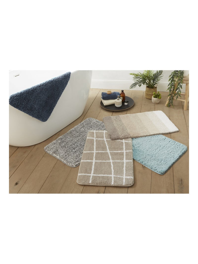 Guy Levasseur - Tapis de bain uni en polyester Bleu - Kiabi