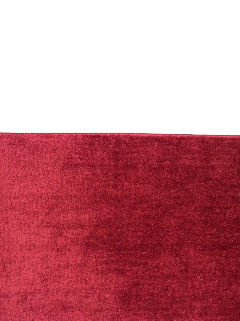 Guy Levasseur - Tapis de bain uni en polyester Bordeaux - Kiabi