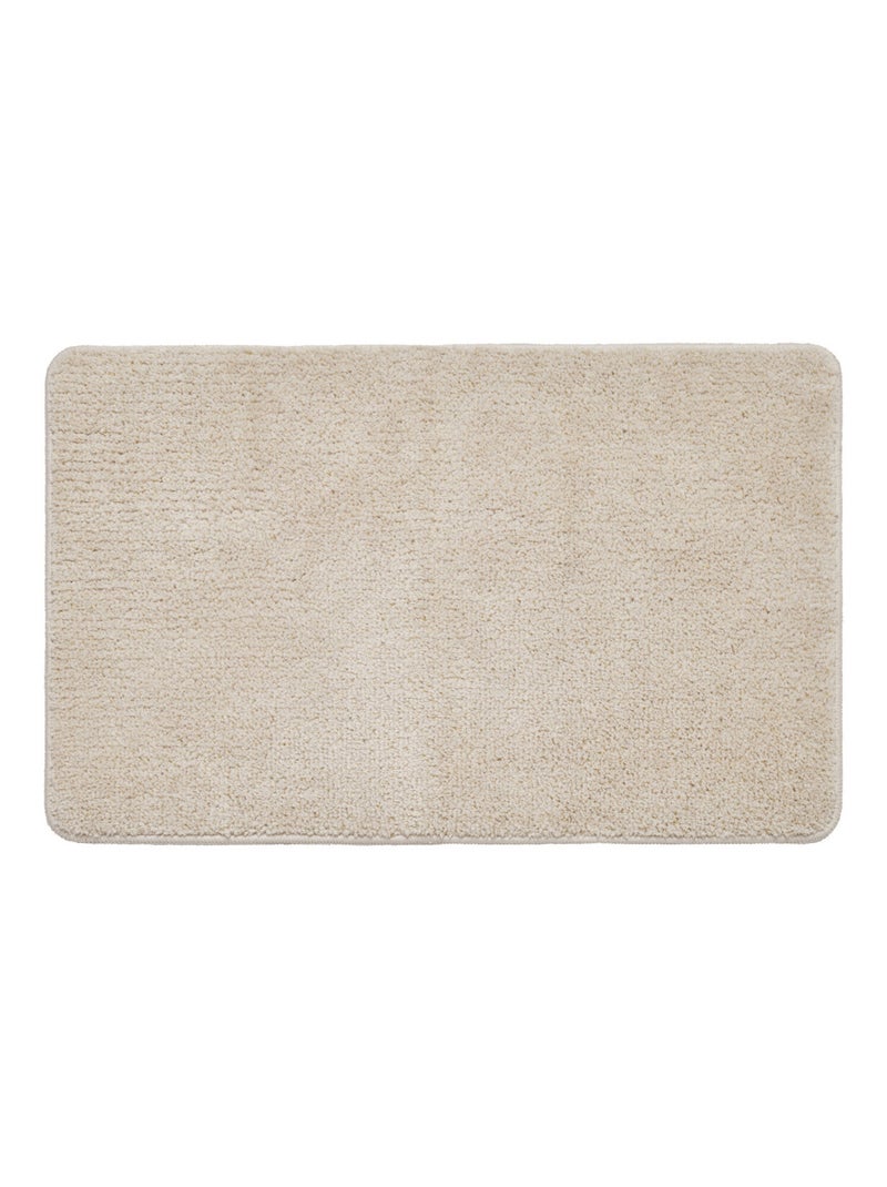 Guy Levasseur - Tapis de bain uni en polyester Ecru - Kiabi