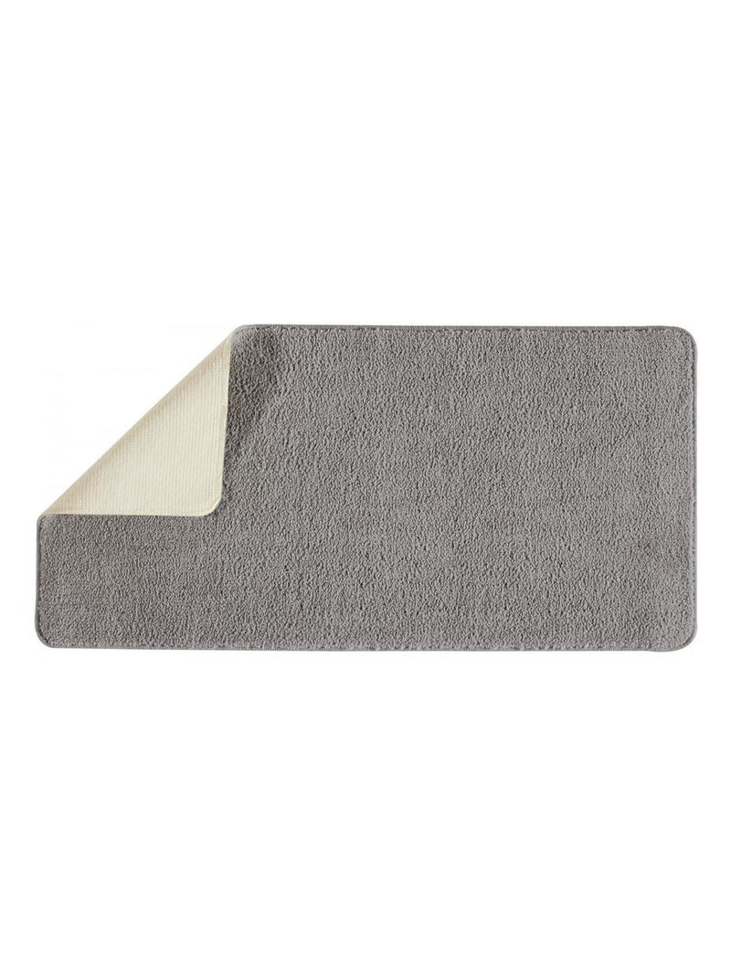 Guy Levasseur - Tapis de bain uni en polyester Gris - Kiabi