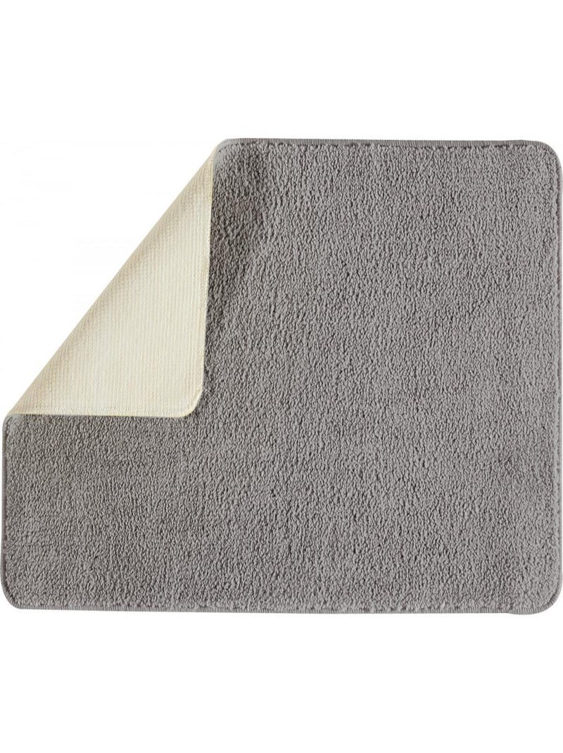 Guy Levasseur - Tapis de bain uni en polyester Gris - Kiabi