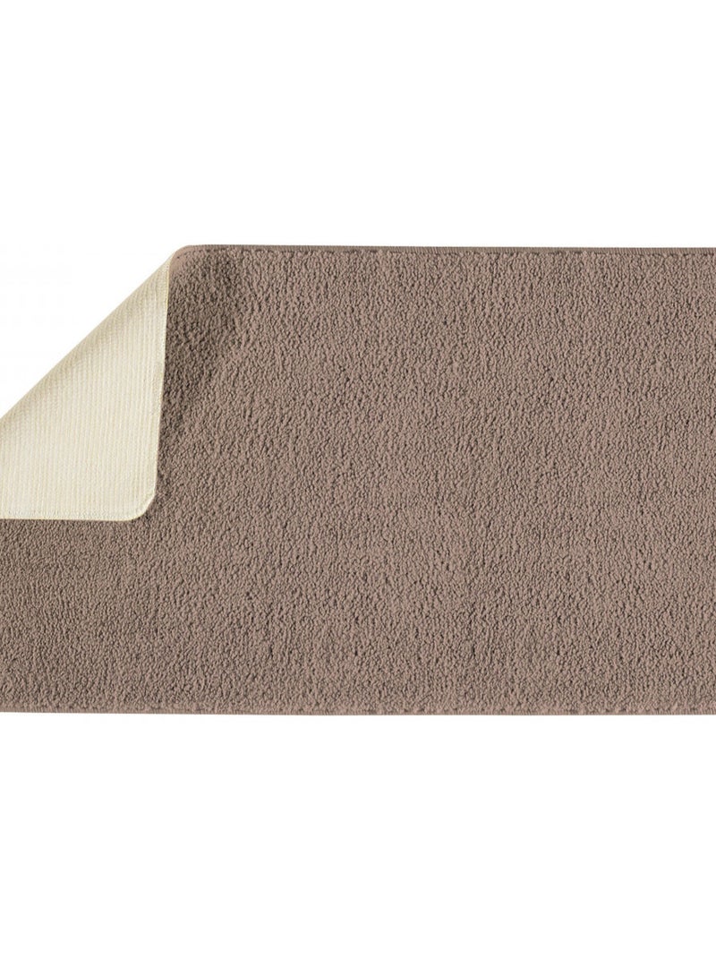 Guy Levasseur - Tapis de bain uni en polyester Gris taupe - Kiabi