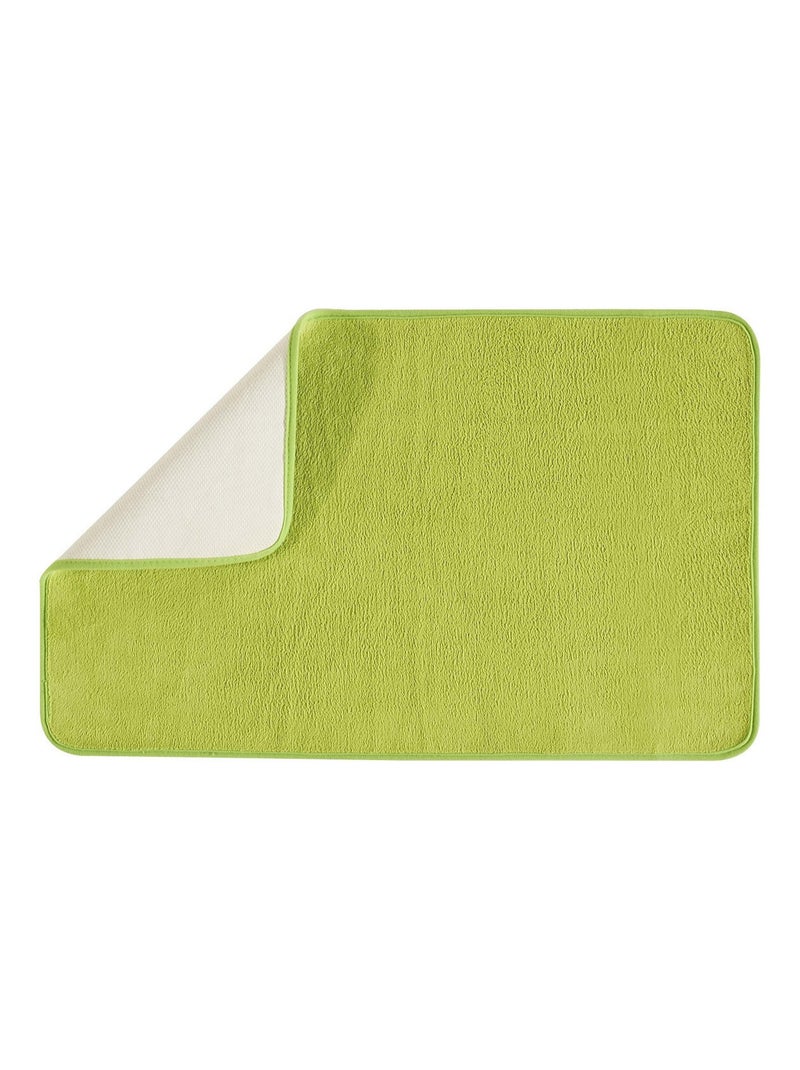Guy Levasseur - Tapis de bain uni en polyester Vert anis - Kiabi