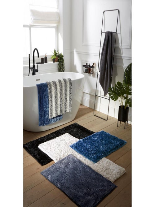 Guy Levasseur - Tapis de bain uni irisé en polyester - Kiabi