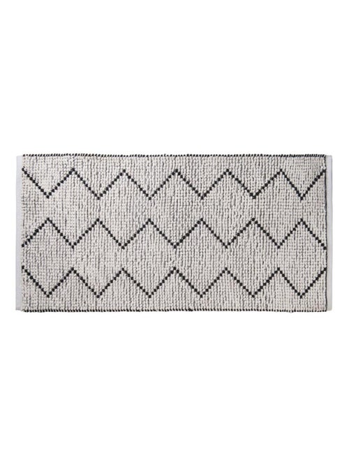 Guy levasseur - tapis de bain zigzag en polycoton - Kiabi