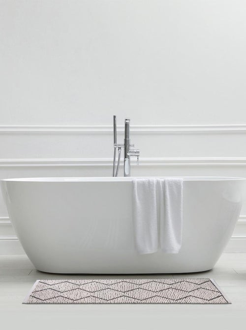 Guy levasseur - tapis de bain zigzag en polycoton - Kiabi