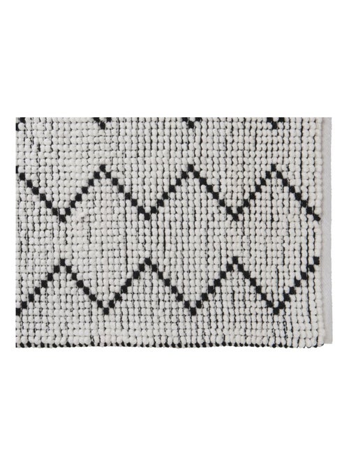 Guy levasseur - tapis de bain zigzag en polycoton - Kiabi