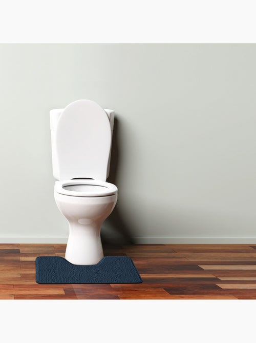 Guy Levasseur - Tapis de toilette uni en polyester - Kiabi