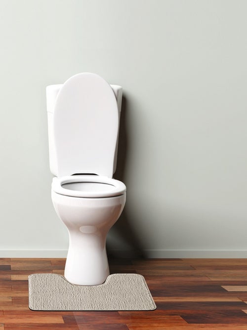 Guy Levasseur - Tapis de toilette uni en polyester - Kiabi