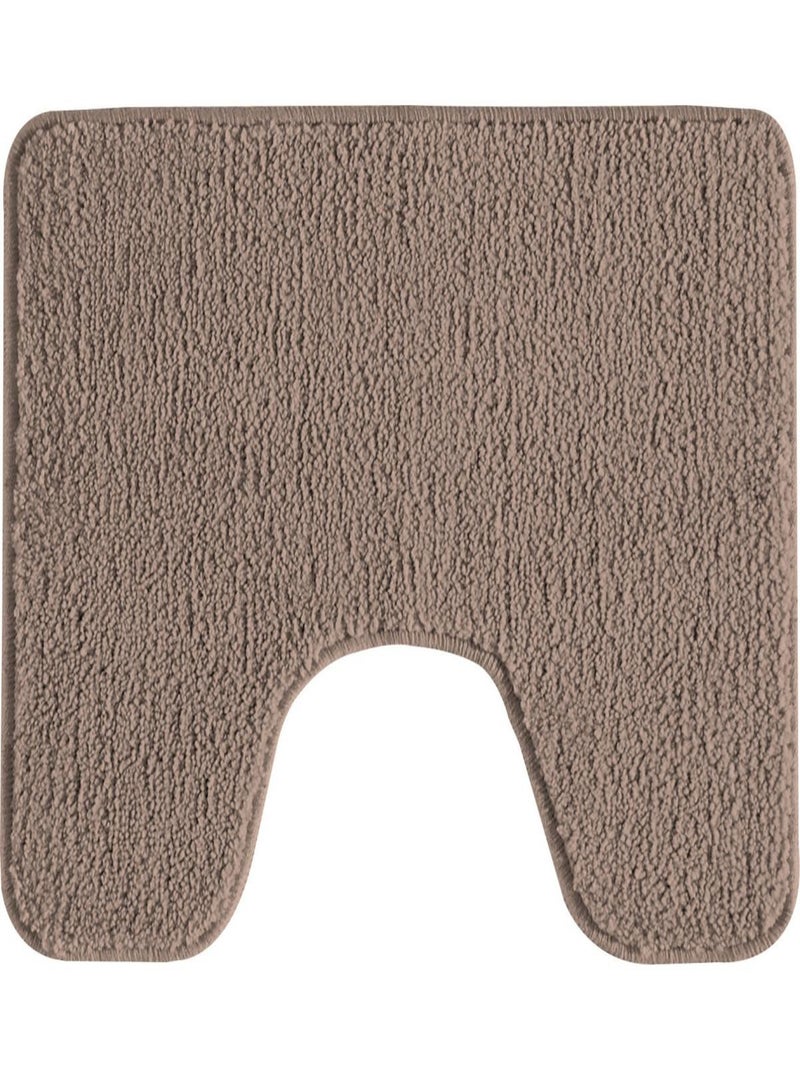 Guy Levasseur - Tapis de toilette uni en polyester Gris taupe - Kiabi