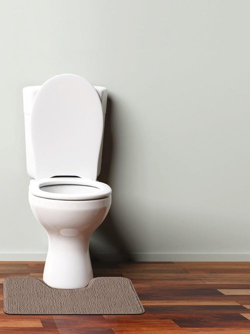 Guy Levasseur - Tapis de toilette uni en polyester - Kiabi
