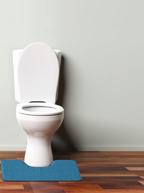 Guy Levasseur - Tapis de toilette uni en polyester - Kiabi