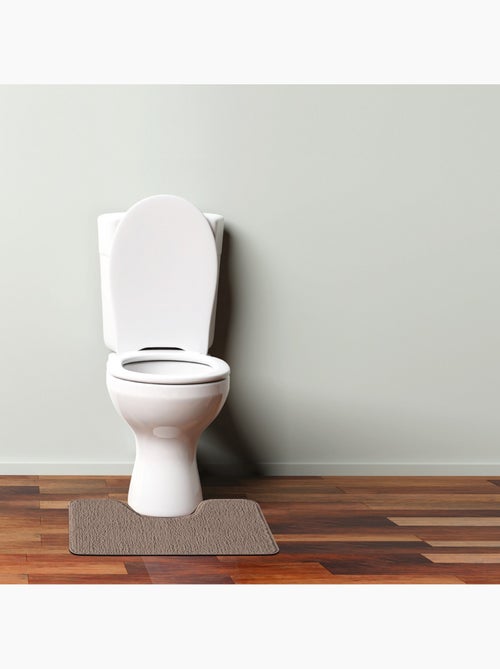 Guy Levasseur - Tapis de toilette uni en polyester - Kiabi