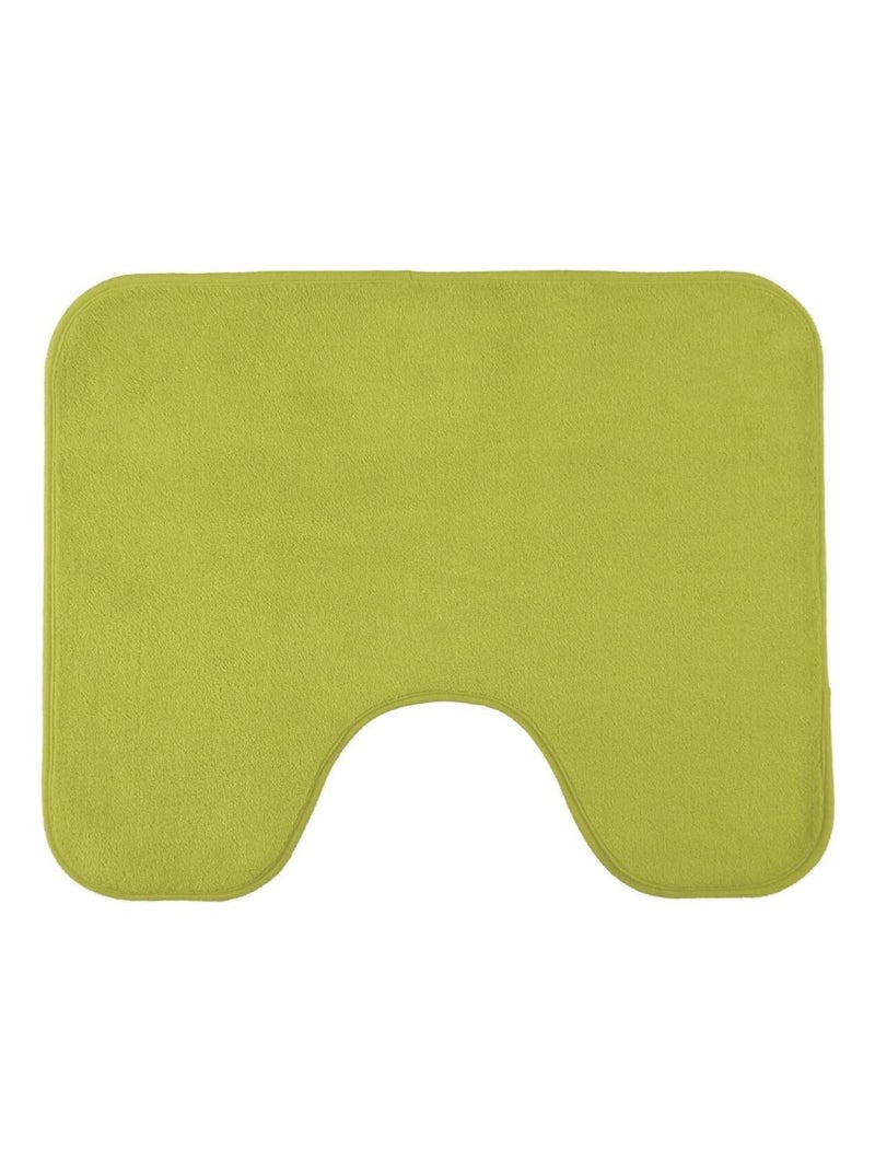 Guy Levasseur - Tapis de toilette uni en polyester Vert anis - Kiabi