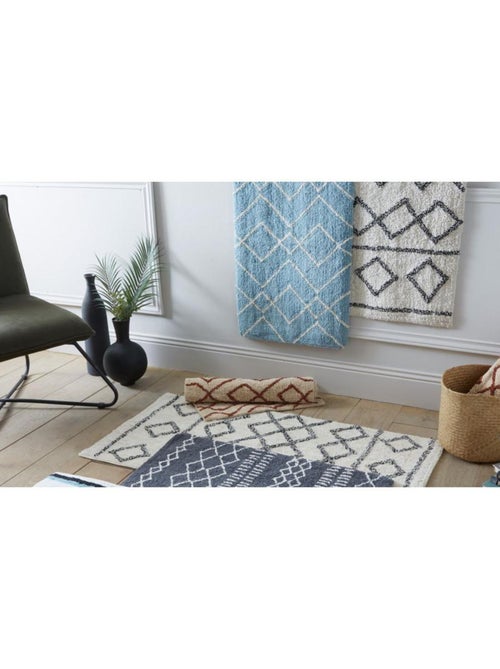 Guy Levasseur - Tapis déco en coton tufté fil doré - Kiabi