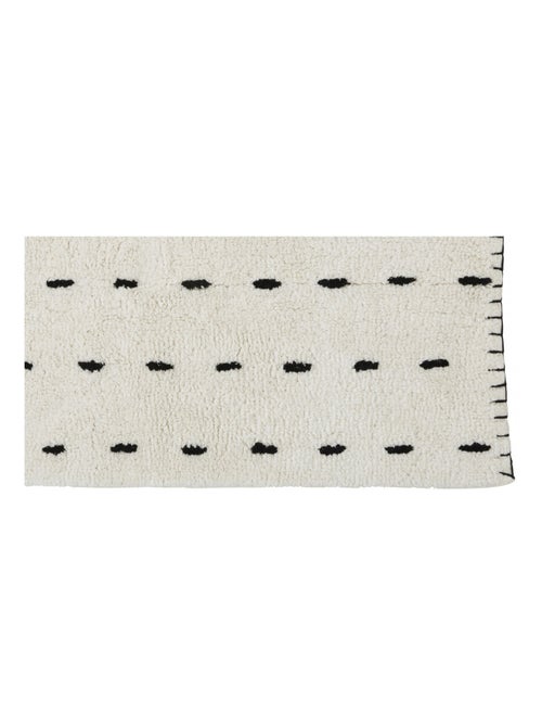 Guy Levasseur - Tapis déco en coton tufté point de cheval - Kiabi