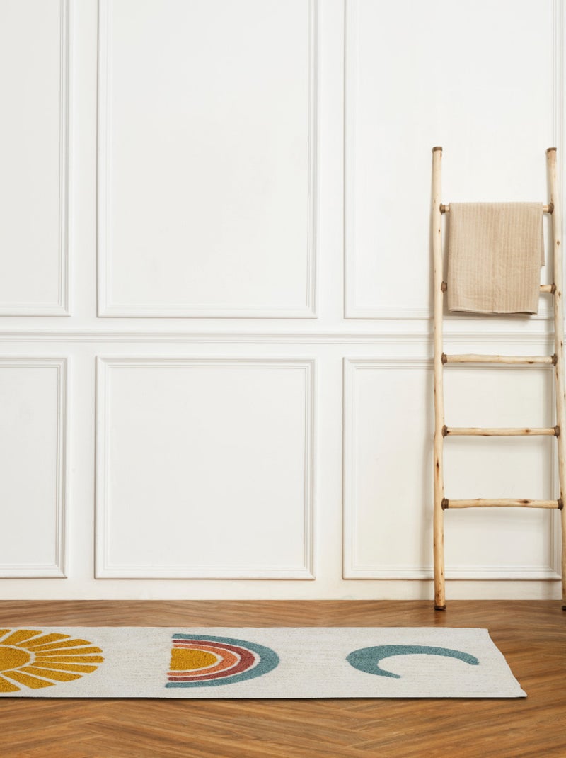 Guy Levasseur - Tapis déco enfant en coton tufté Blanc - Kiabi