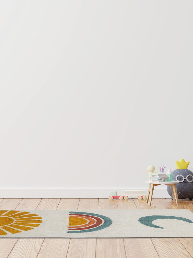 Guy Levasseur - Tapis déco enfant en coton tufté Blanc - Kiabi