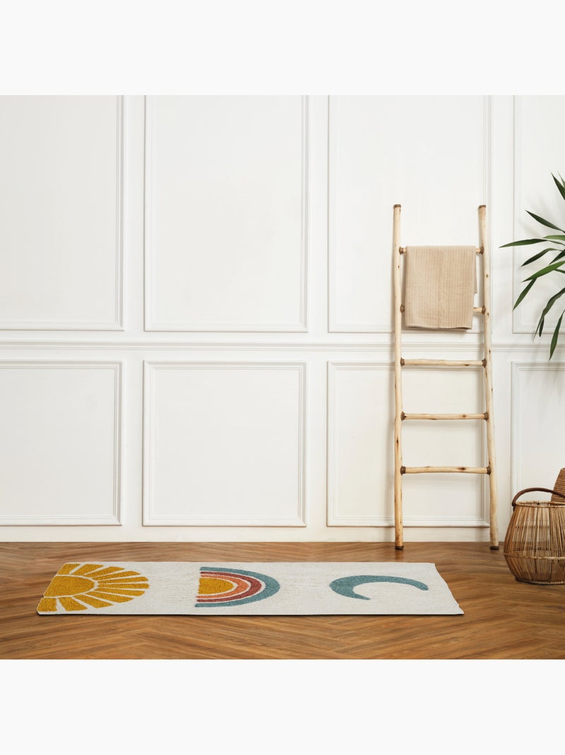 Guy Levasseur - Tapis déco enfant en coton tufté Blanc Multicolore - Kiabi