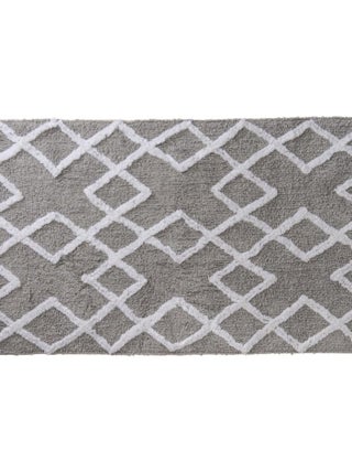 Guy Levasseur - Tapis déco épais  à losanges en coton