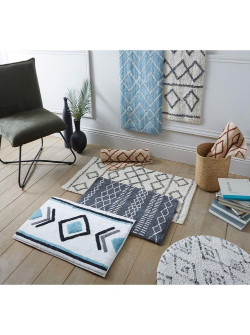 Guy Levasseur - Tapis déco ethnique en coton - Kiabi