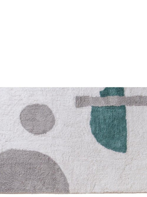 Guy Levasseur - Tapis déco figuratif à franges en coton - Kiabi