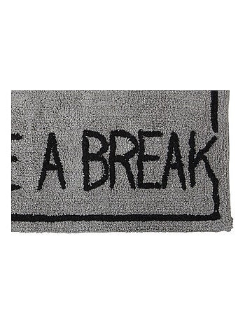 Guy Levasseur - Tapis déco texte en coton tufté